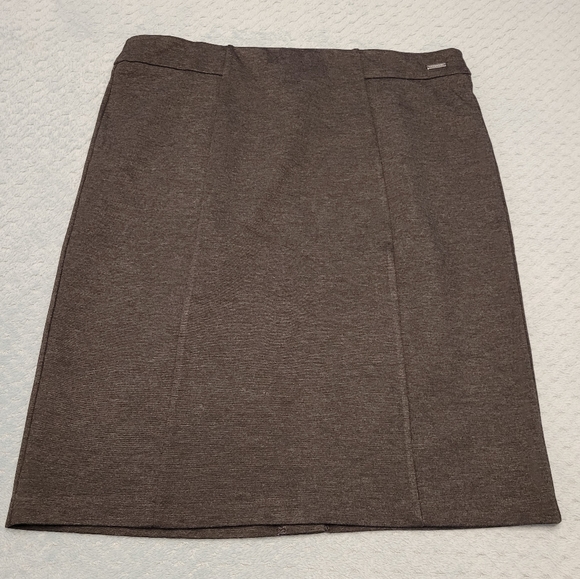 NWT-Tahari Charcoal Heather Skirt Size Large-NWT - Picture 1 of 10